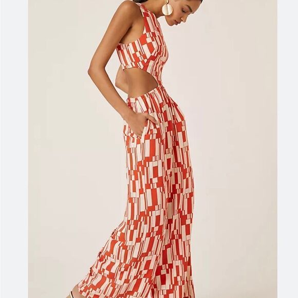NWT Corey Lynn Calter Cutout
Wide-Leg Jumpsuit
Size XS 
Retail $170 - Picture 3 of 7
